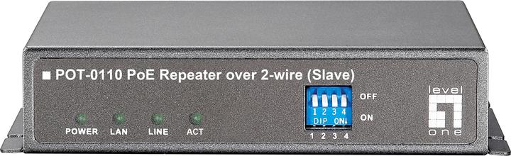 Produktbild LevelOne POT-0110 Power over Ethernet PoE Repeater Slave over 2-Wire RJ-11 (100 Mbit/s)