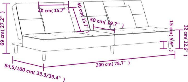 Produktbild vidaXL Sonnie (2-Sitzer)