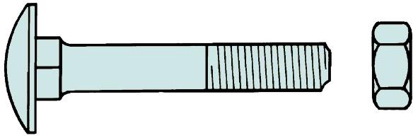 Actual product image Werkstarck Truss-head screws DIN 603 (25 Screws per piece)