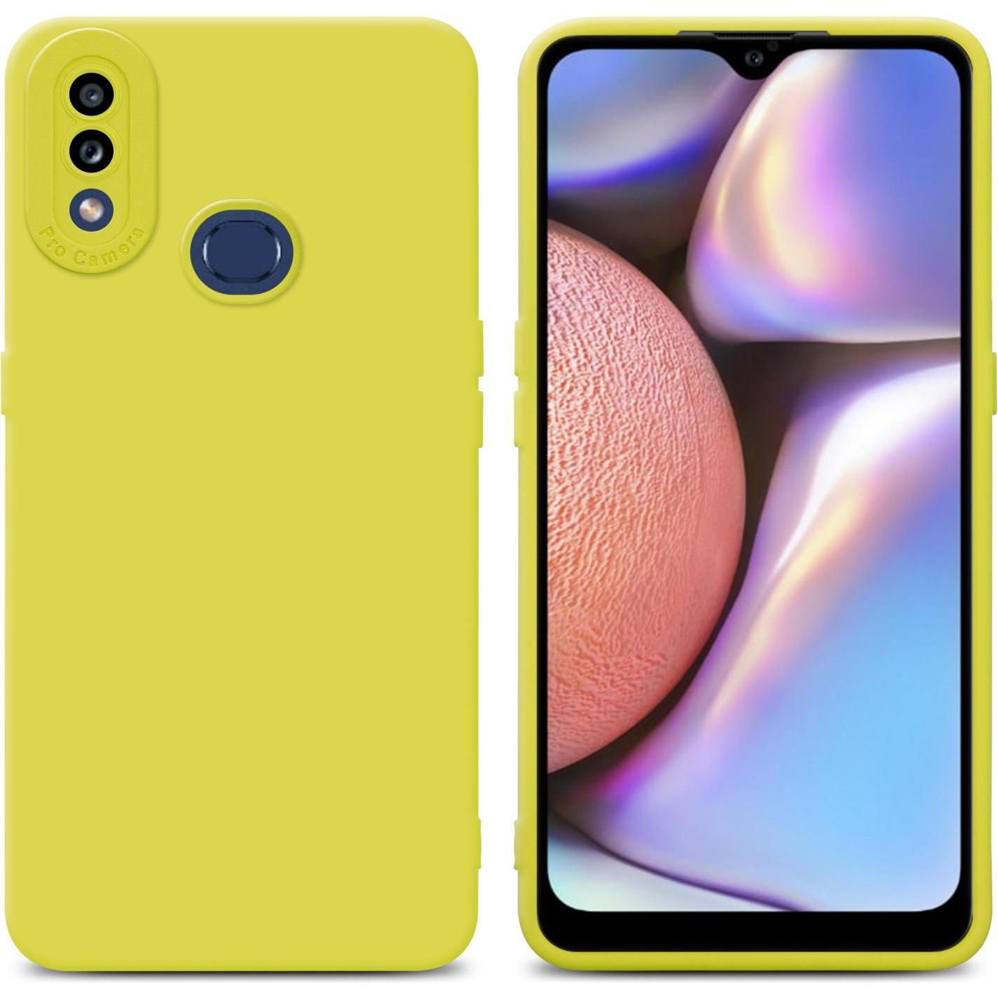 Thumbnail - Cadorabo Hülle für Samsung Galaxy A10s / M01s im TPU Fluid LM162 Style (Samsung Galaxy A10s), Smartphone Hülle, Gelb