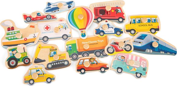Immagine prodotto New Classic Toys Puzzle di Steck - Trasporto (16 pezzi)