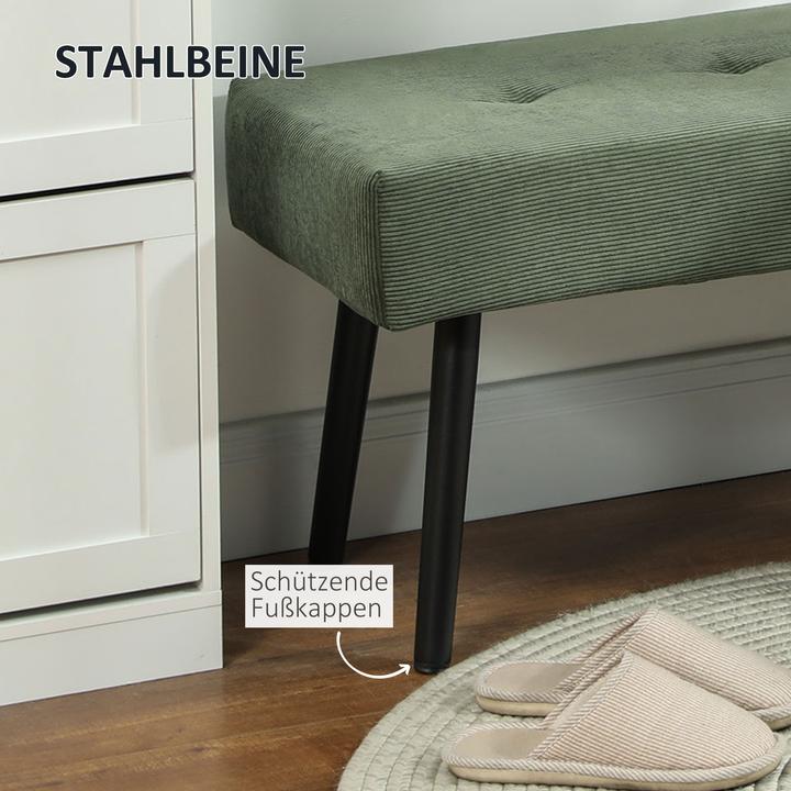 Image du produit Homcom Sitzbank Polyester, Stahl Grün (36 cm)