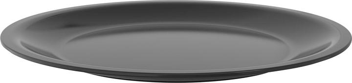 Produktbild Rotho Teller flach 26 cm ECO CARUBA - Holzkohle schwarz gedeckt