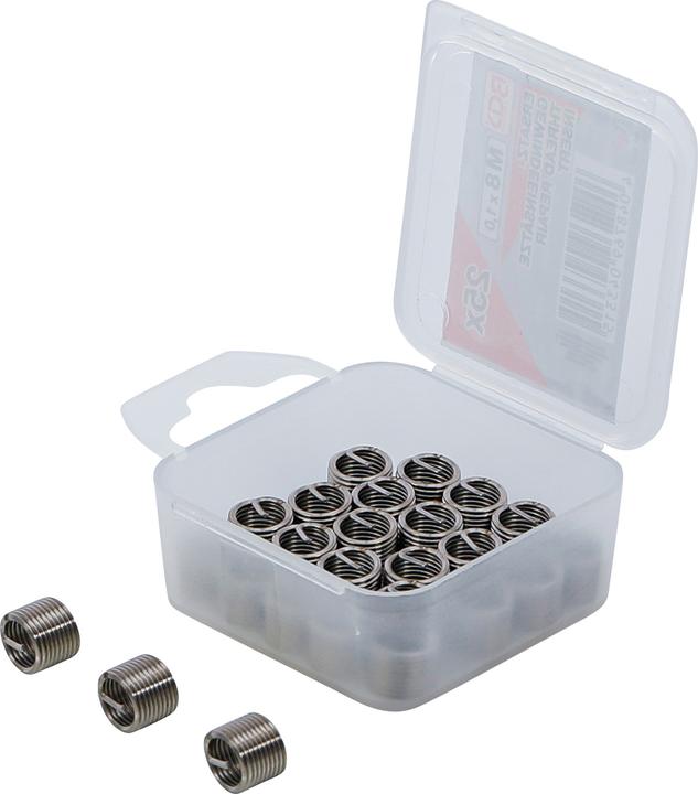 Actual product image BGS Replacement Thread Inserts M8 x 1.0 mm 25 pcs.