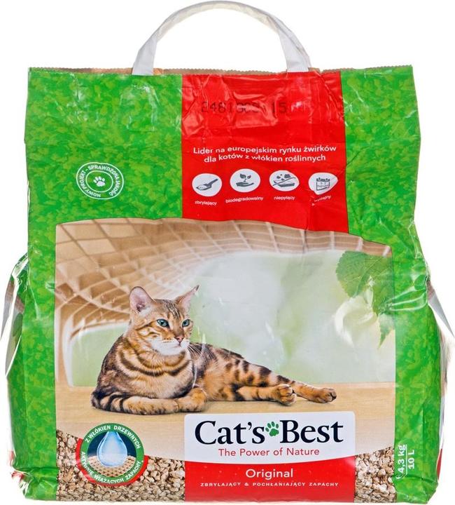 Actual product image Cat's Best Original (Clumping, 4.30 kg)