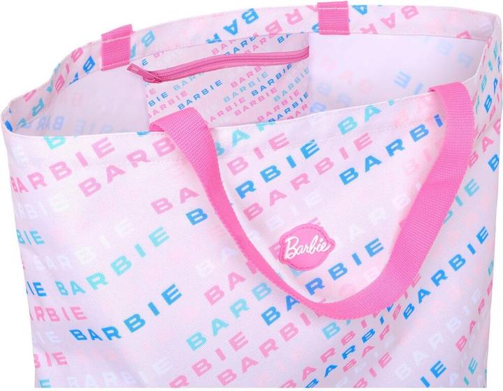 Actual product image Barbie Ladies handbag Logomania light pink 50 x 45 x 10 cm