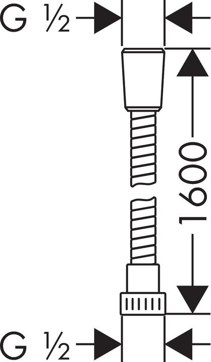 Image du produit hansgrohe Tuyau de douche (160 cm)
