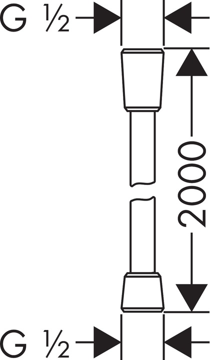 Immagine prodotto hansgrohe Tubo doccia Comfortflex (200 cm)