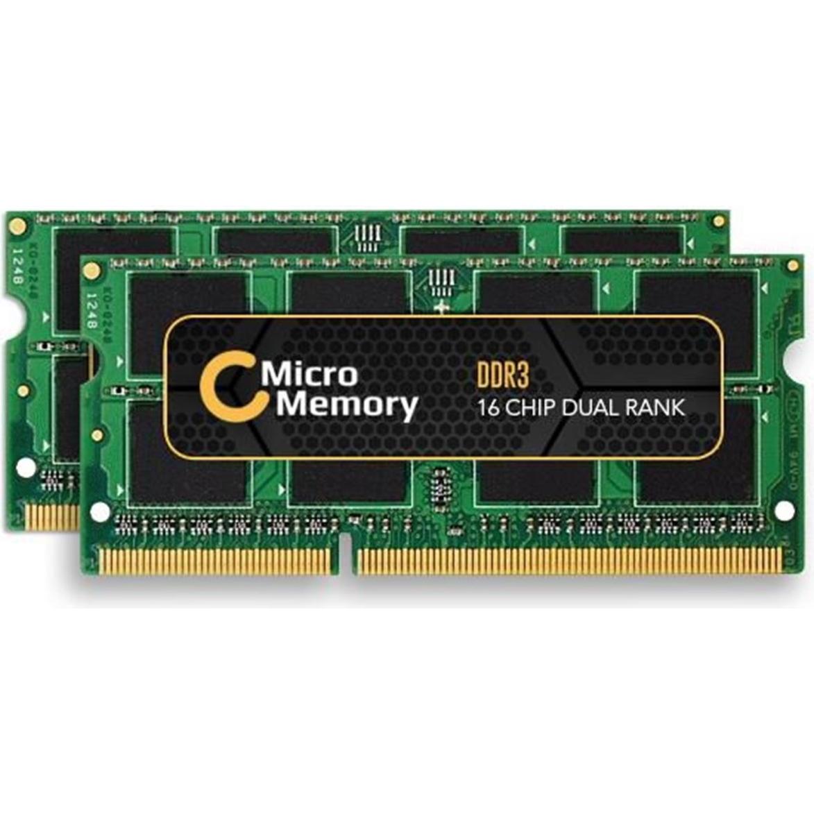 CoreParts MMKN049-16GB Speichermodul DDR3 1600 MHz (2 x 8GB), RAM Modellspezifisch, Grün
