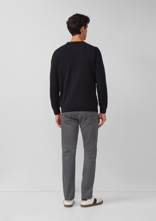 Produktbild s.Oliver Strickpullover Strickpullover mit Logo-Stickerei (XXL)