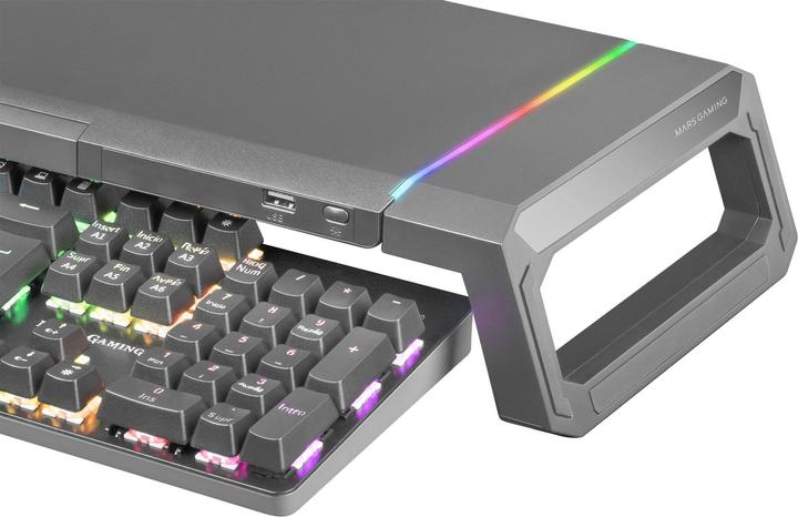Actual product image Mars Gaming MGS-ONE monitor stand Chroma RGB / USB 2.0