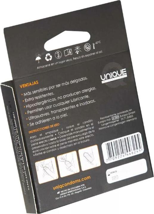 Actual product image Uniq Classic Latex Free Condoms 3 Units (3 pcs.)