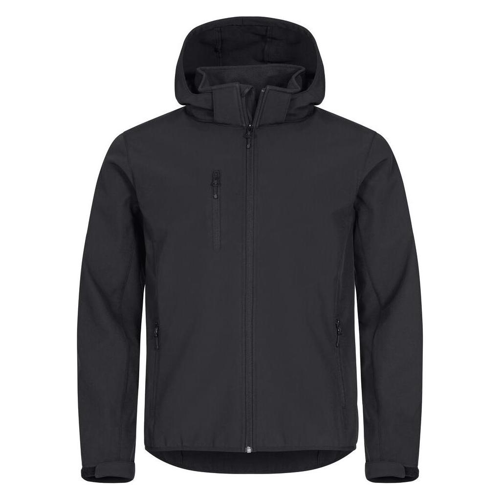 Clique, Herren, Outdoorjacken, Classic Softshell Hoody (Xxl), Schwarz, Xxl