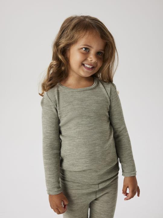 Actual product image Name it Nmnwax Wool Rib Ls Top Noos (98)