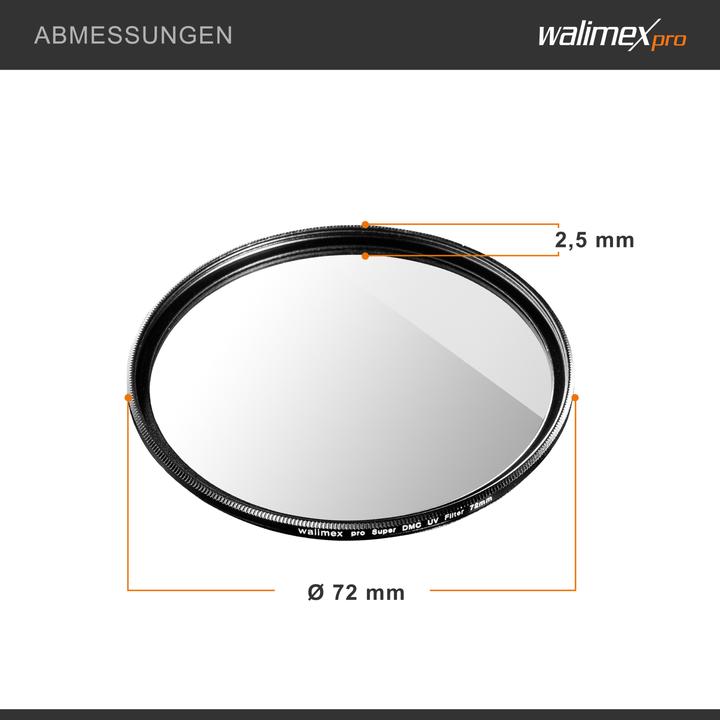 Produktbild Walimex pro pro UV-Filter Slim Super DMC 72mm (72 mm, UV-Filter, 72 mm)