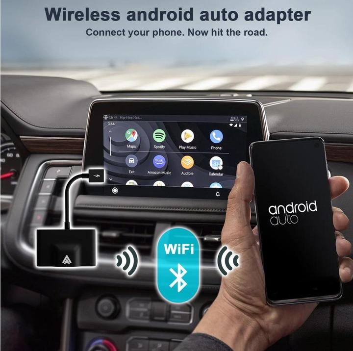 Actual product image PowerGuard Android Auto Wireless Adapter for Android Smartphones & Cars