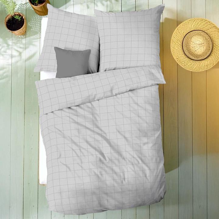 Produktbild Kaeppel Musselin Bettwäsche Grid (Bettwäsche Set, 135x200 cm + 80x80 cm)