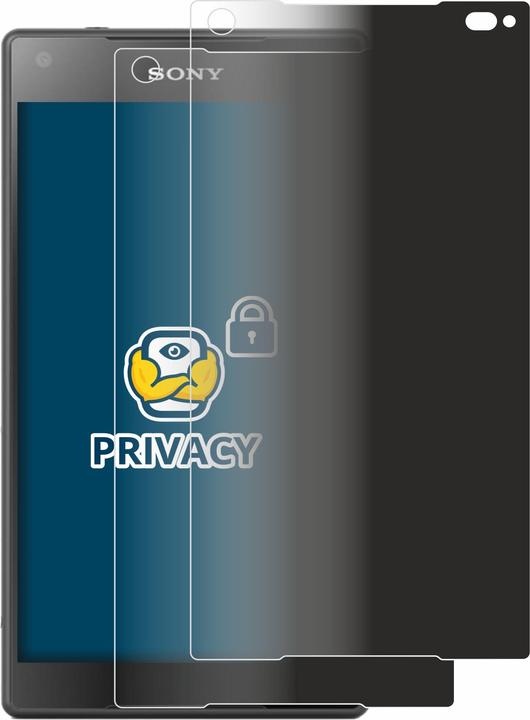 Produktbild BROTECT Sichtschutzfolie Anti-Spy Privacy Folie Blaulicht-Schutz (2 Stk., Sony Xperia Z5 Compact)