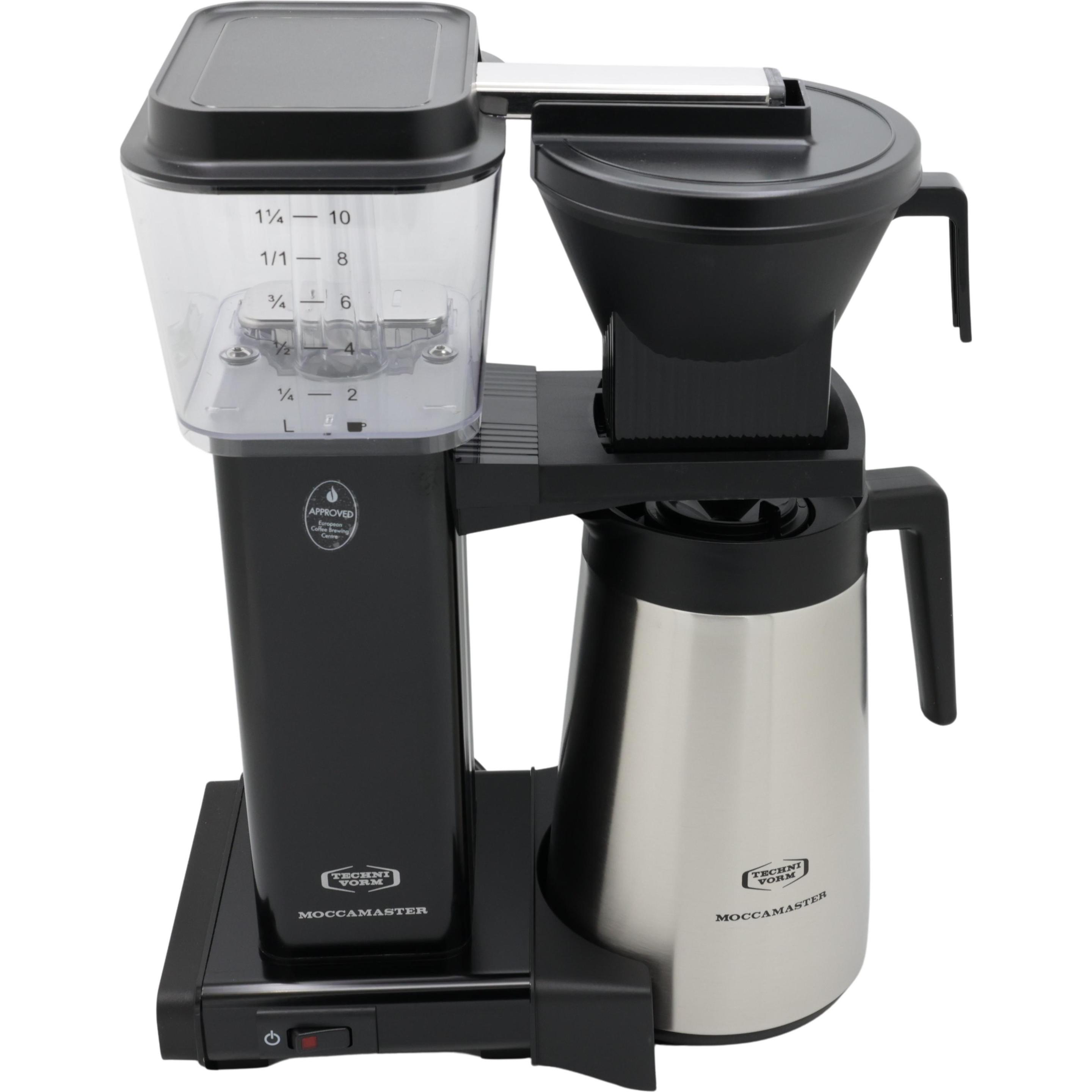 Moccamaster Kbgt, Macchina da caffè (americano), Bianco, Argento, Nero