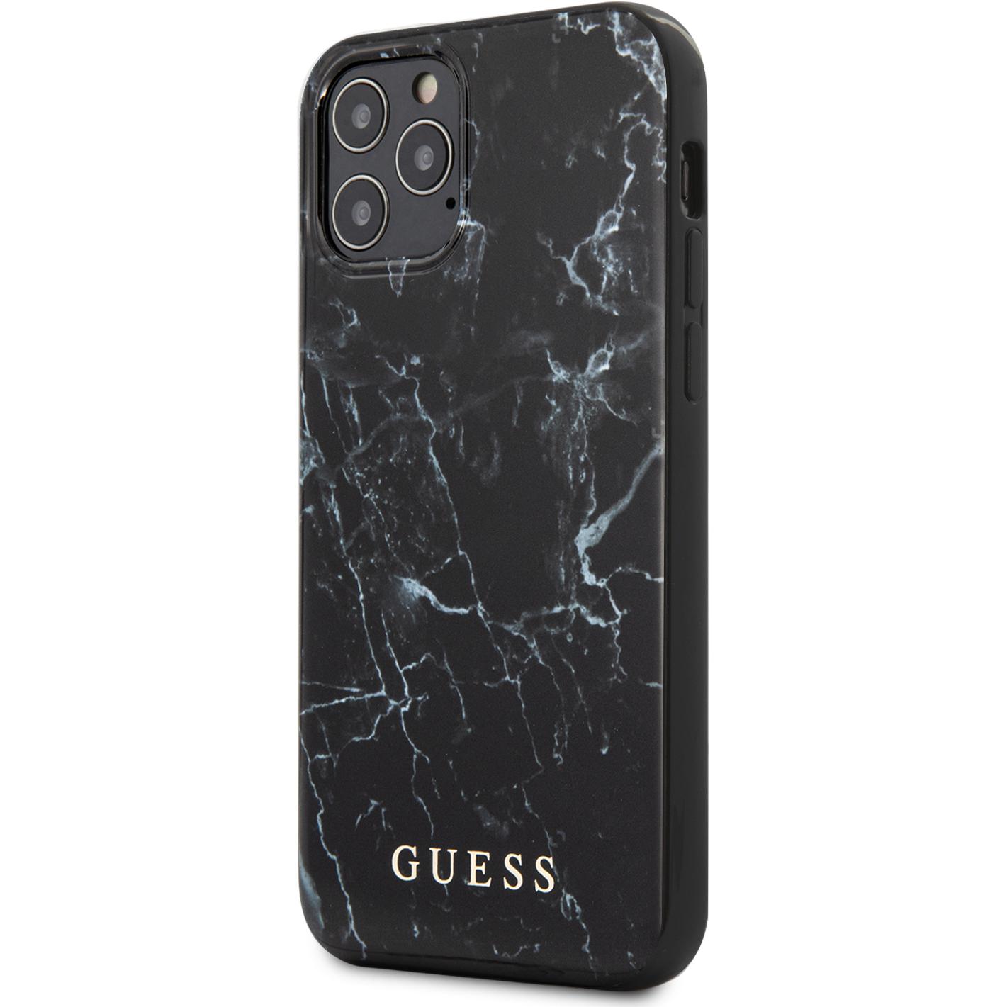 Thumbnail - Guess Hard Cover Marble (Apple iPhone 12 Pro Max), Smartphone Hülle, Schwarz, Grau