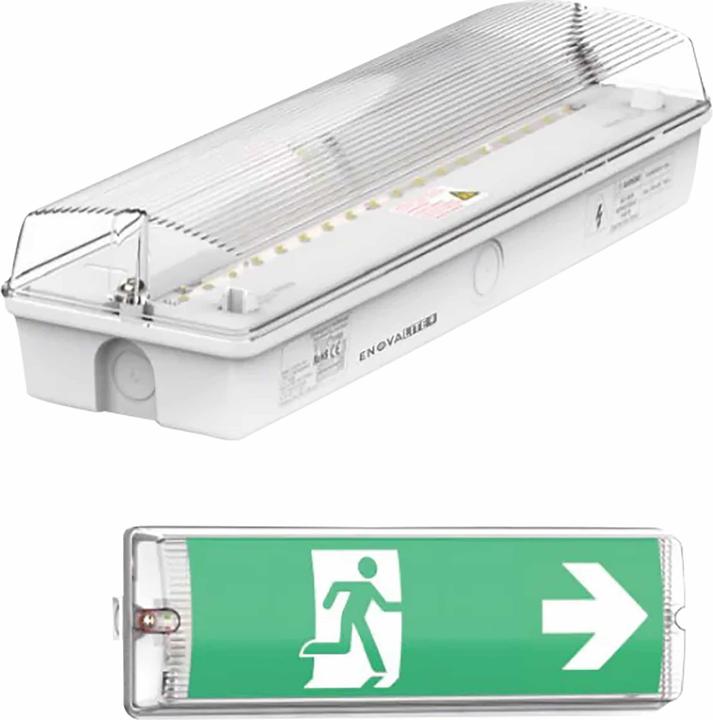 Enovalite LED escape route light, 8 h emergency light