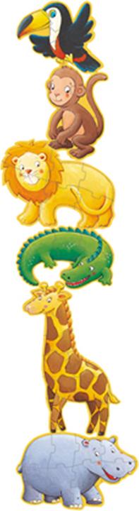 Image du produit Djeco Puzzle géant Marmoset et ses amis 4/6/9 pièces (6 pièces)