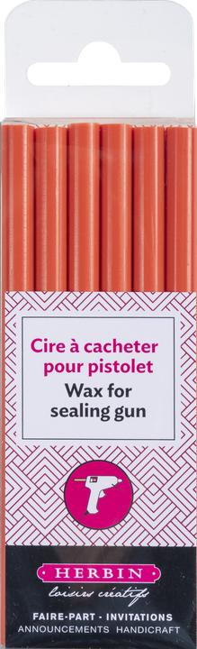Image du produit Herbin 6 Batons de cire pour pistolet - orange