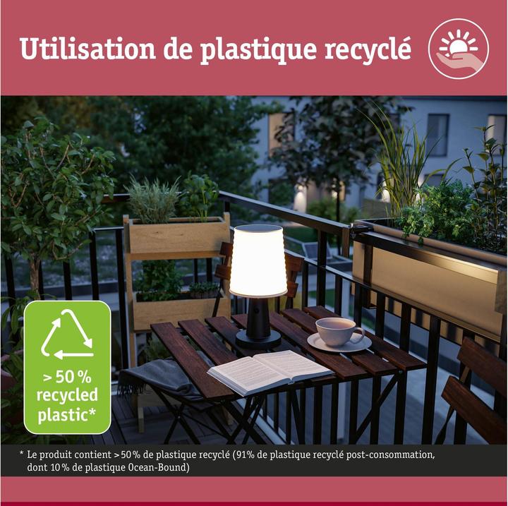 Produktbild Paulmann Solar Tischleuchte Ilanga (320 lm, IP44)