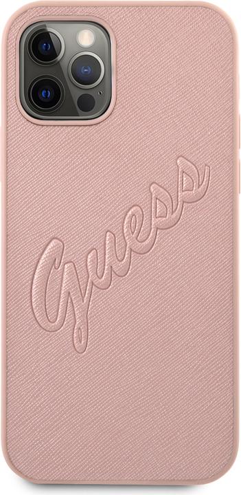 Actual product image Guess Hard Cover Saffiano Vintage Scrip (Apple iPhone 12 Pro Max)