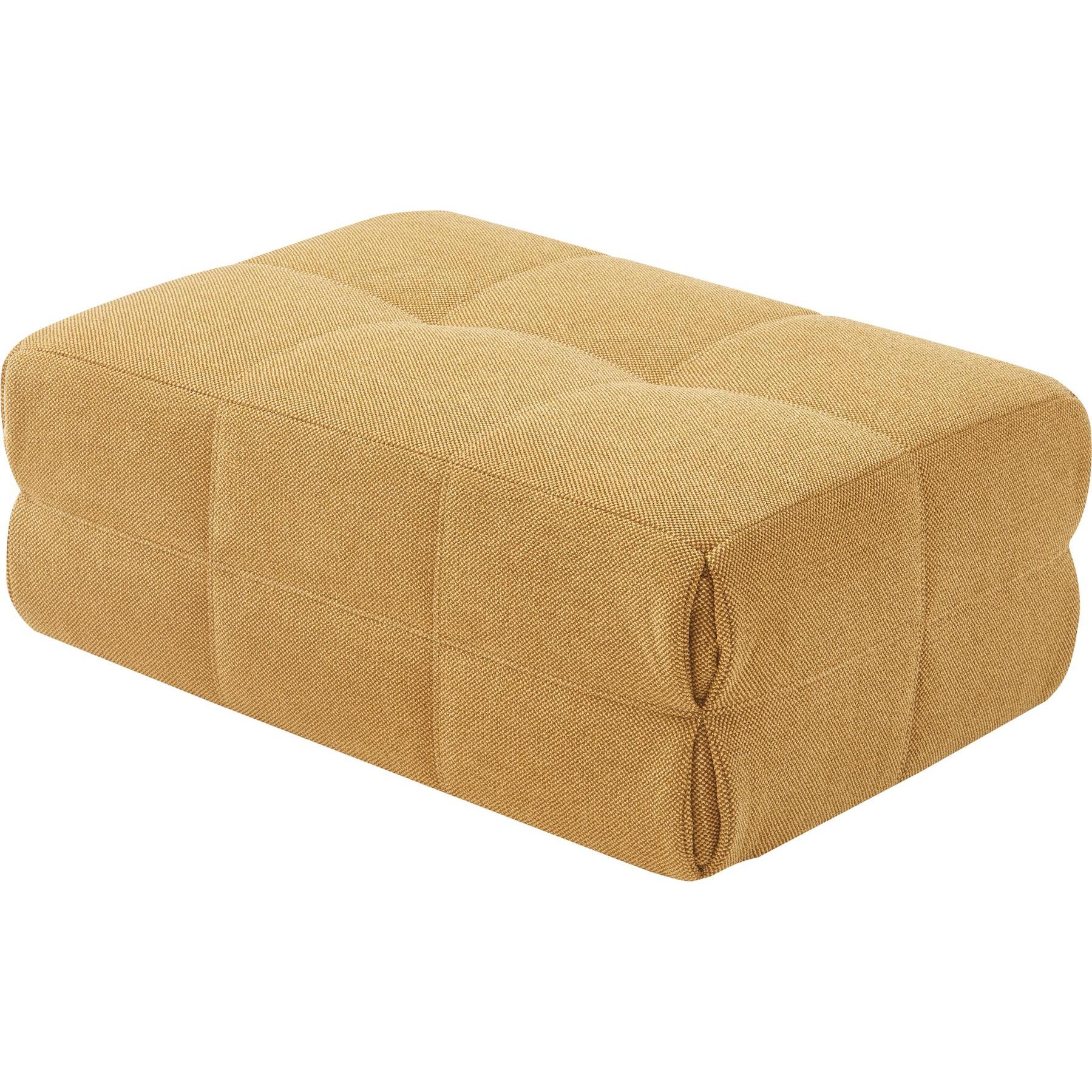 En.Casa, Hocker + Pouf, Fusshocker Koskyvn 35x80x55 cm Textil Gelb