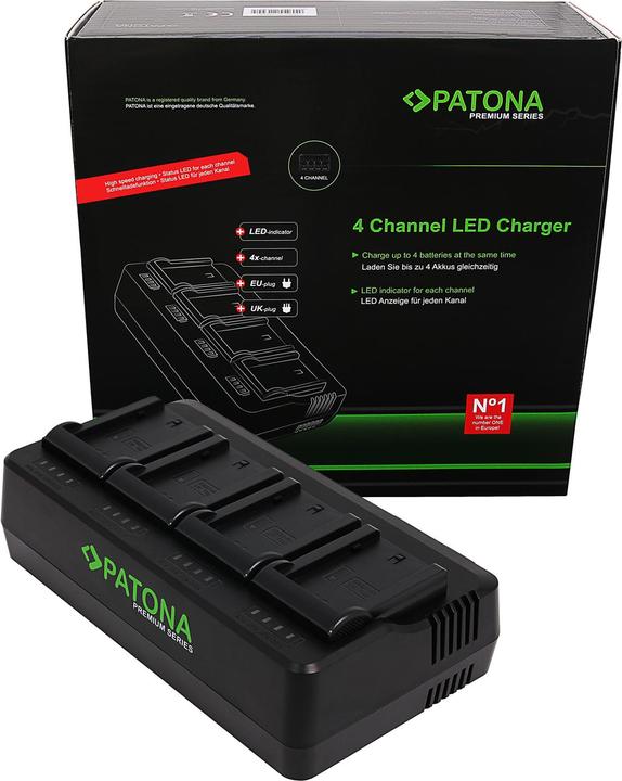 Produktbild Patona 4-Port Ladegerät Sony NP-FZ100 (Kamera Akku Ladegerät)