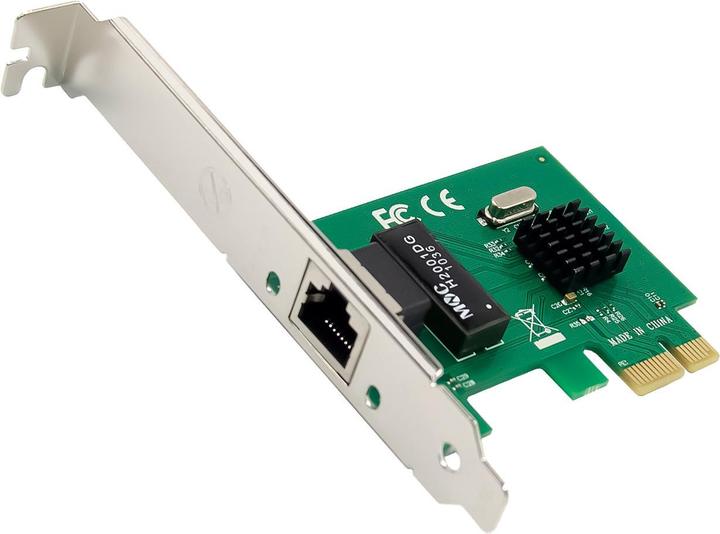 InLine Gigabit Netzwerkkarte, 1x RJ45 1Gb/s, PCIe x1, inkl. low profile Slotblech (PCI-E x1)