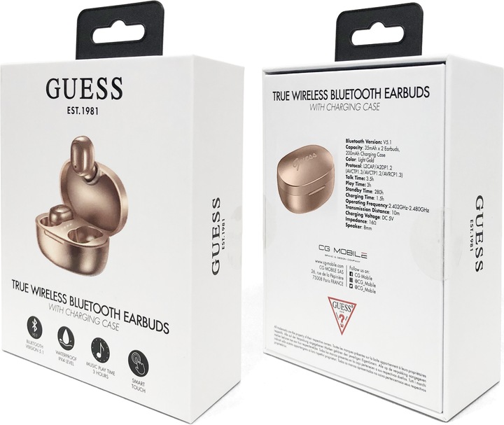 Immagine prodotto Guess Auricolare Bluetooth (ANC, 20 h, Senza fili)
