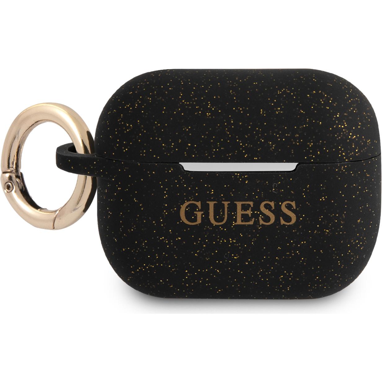 Guess Glitter (Kopfhörer Hülle), Kopfhörertasche + Schutzhülle, Schwarz