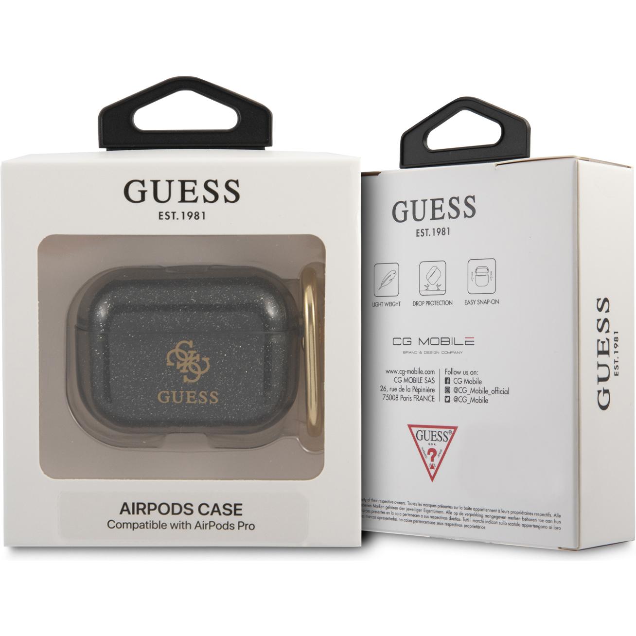 Thumbnail - Guess Glitter (Kopfhörer Hülle), Kopfhörertasche + Schutzhülle, Schwarz