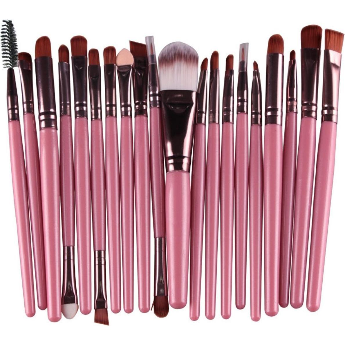 König Design, Schminkpinsel, Pinselset Makeup Professionelles 20 Stk. Make Up Pinsel Set Kosmetikpinsel Neu (Set)