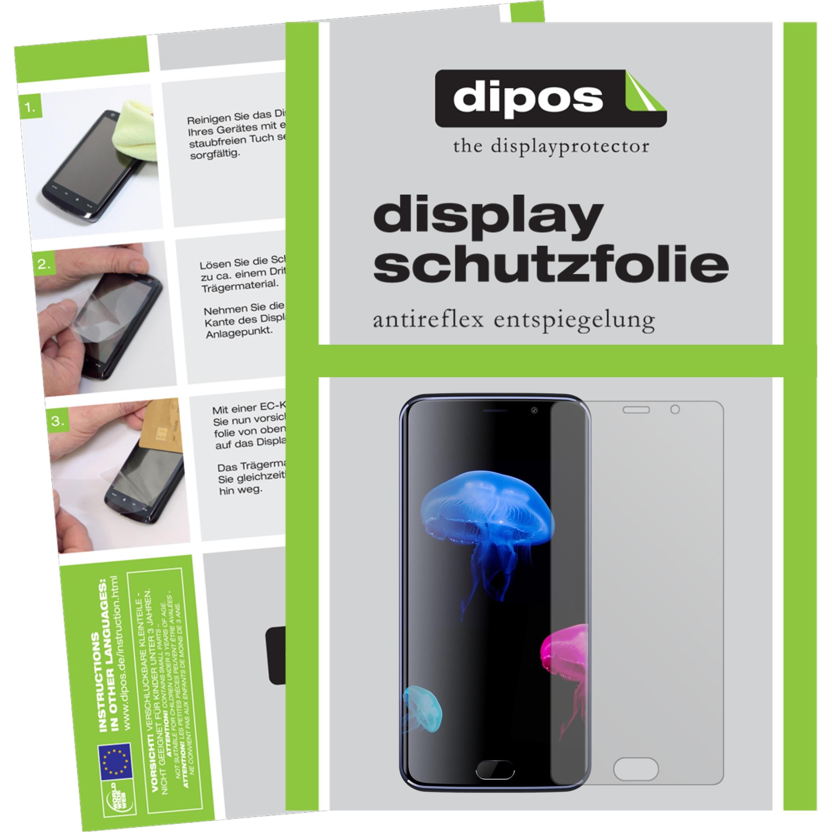 Dipos Displayschutzfolie Antireflex (4 Stück, Elephone S7), Smartphone Schutzfolie, Transparent