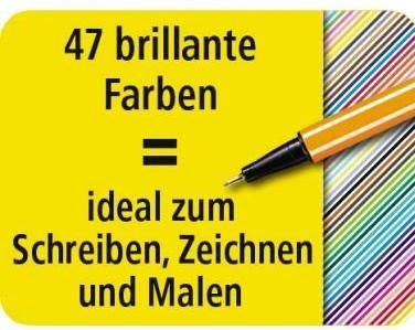 Produktbild STABILO point 88 Fineliner (Mehrfarbig, 10 x)