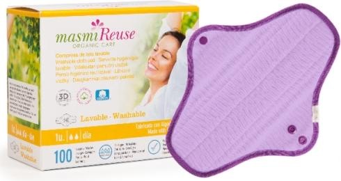 Actual product image Masmi Organic Bandages Day Washable - Reuse (Sanitary pads)