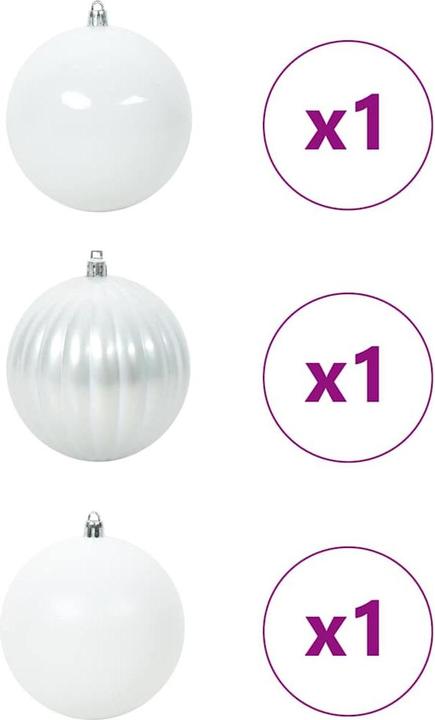 Produktbild vidaXL Weihnachtskugeln (3x)