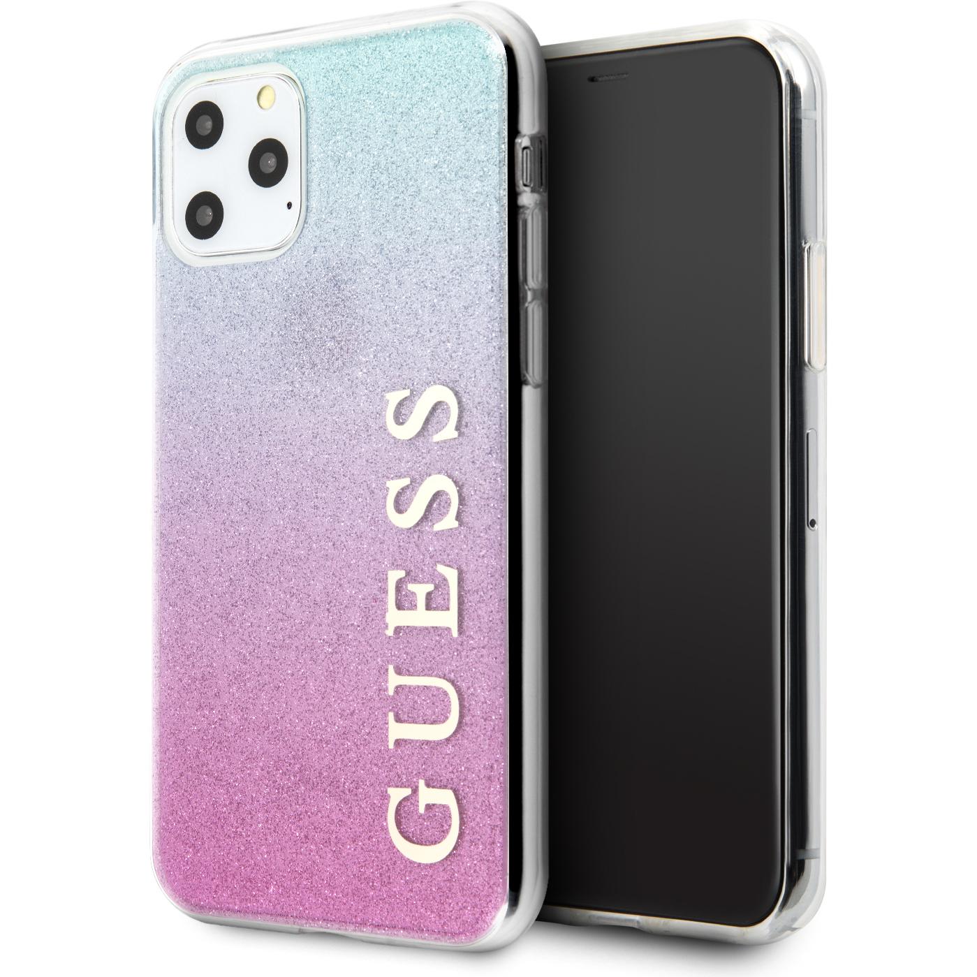 Guess Glitter (Apple iPhone 11 Pro Max), Smartphone Hülle, Pink