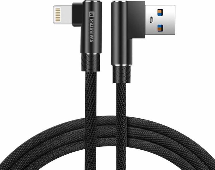 Image du produit Swissten L Type Textile Universal Quick Charge 3.1 USB to Lightning Data and Charging Cable 1.2m (1.20 m, USB 3.1)