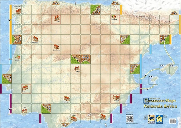 Hans im Glück Carcassonne Maps Iberian Peninsula (German)
