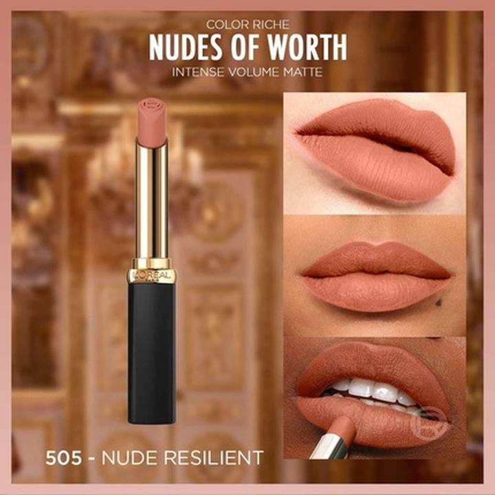 Image du produit L'Oréal Paris Color Riche Intense Volume Mat Nudes of Worth (505 Le Nude Resilie)