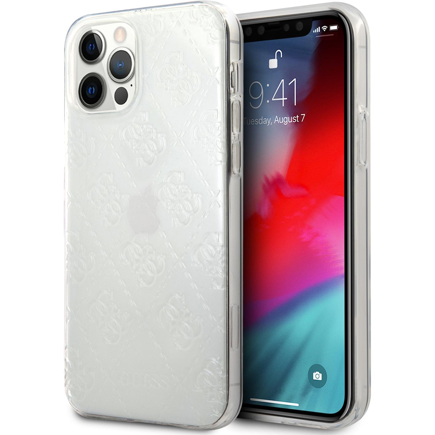 Guess Case (Apple iPhone 12), Smartphone Hülle, Transparent