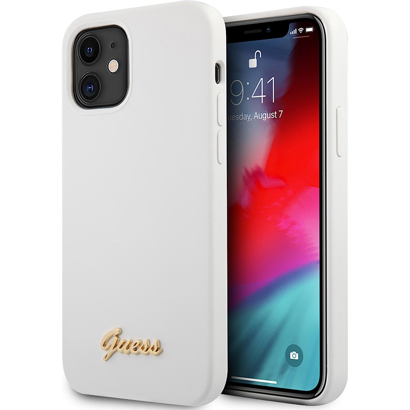 Guess Case (Apple iPhone 12 mini), Smartphone Hülle, Weiss