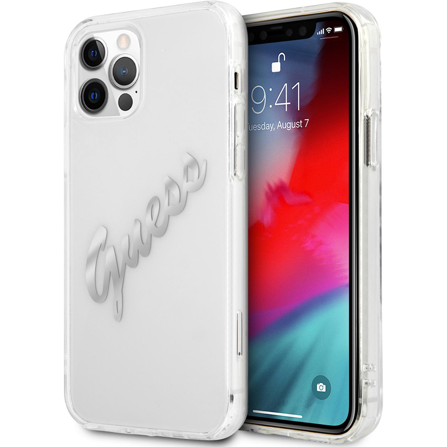 Guess Case (Apple iPhone 12), Smartphone Hülle, Transparent