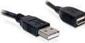 Produktbild Delock Kabel USB 2.0 Verlaengerung, A/A S/B (0.15 m, USB 2.0)