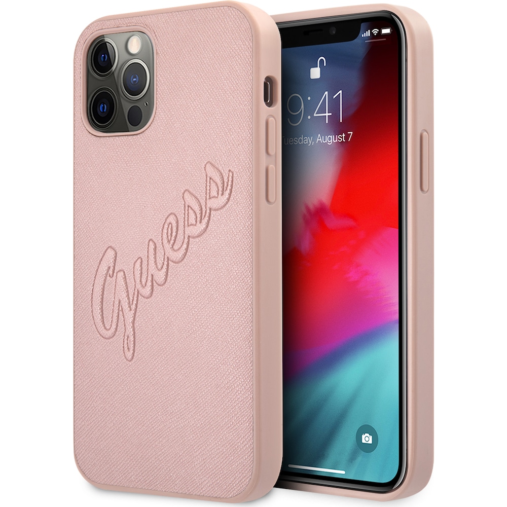 Guess Case (Apple iPhone 12 Pro, Apple iPhone 12), Smartphone Hülle, Pink