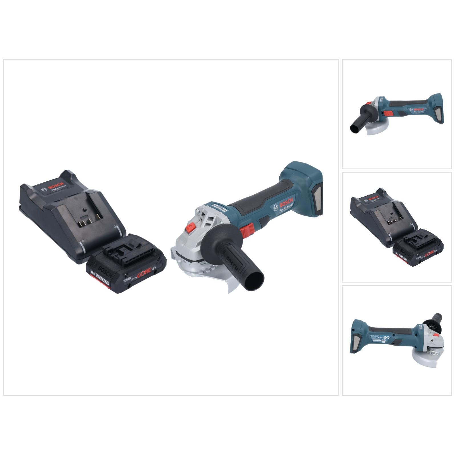 Bosch Professional, Winkelschleifer, Bosch GWS 18V-7 Professional Akku Winkelschleifer 18 V 125 mm Brushless + 1x ProCOR...